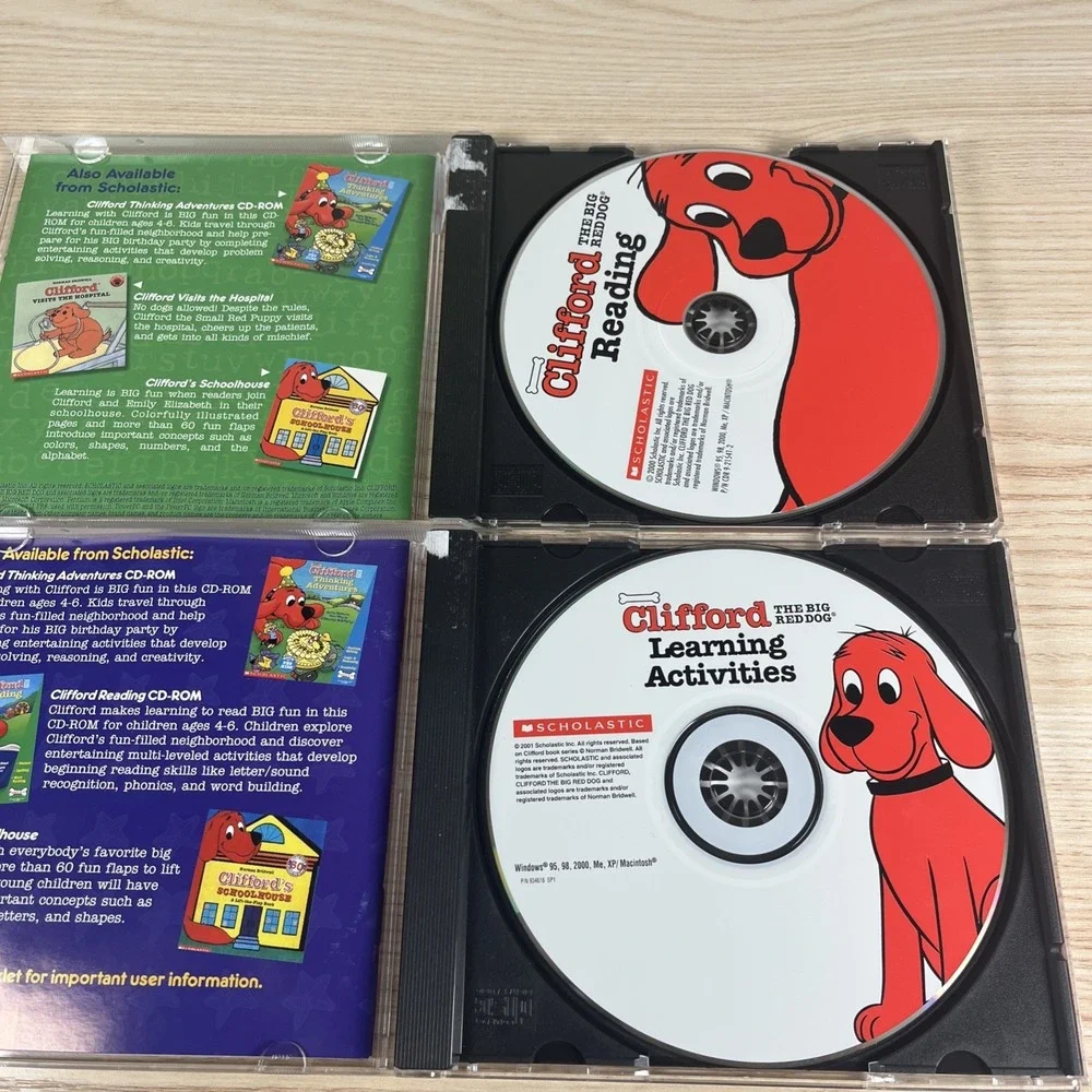 Clifford Big Red Dog PC Games-Reading+Learning Activities CD-ROM Scholastic
